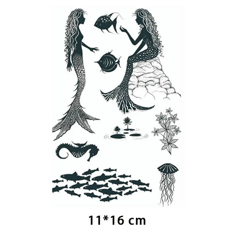 

New Arrival Mermaid Fairy Clear Stamps for DIY Scrapbooking Card Transparent Silicone Stamp Making Photo Album Crafts Decoration