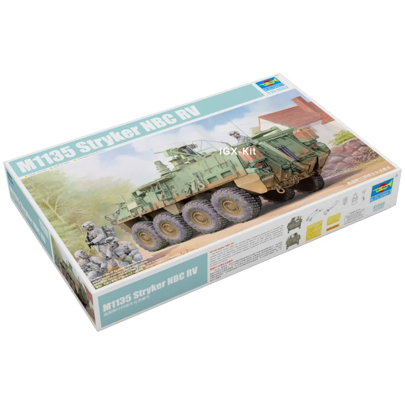 Trumpeter 01560 1/35 США M1135 Stryker NBC RV Recon автомобиль MEV Военная игрушка подарок пластиковая сборка набор для моделирования