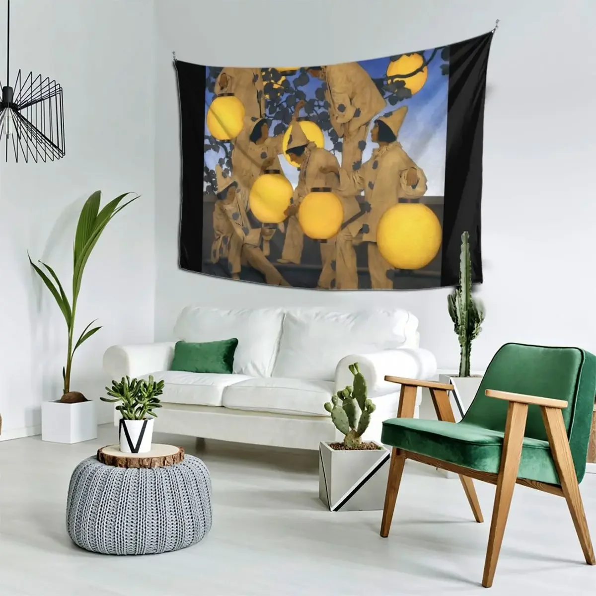 Maxfield Parrish - The Lantern Bearers Гобелен Декор комнаты Эстетические вещи для украшения Обои