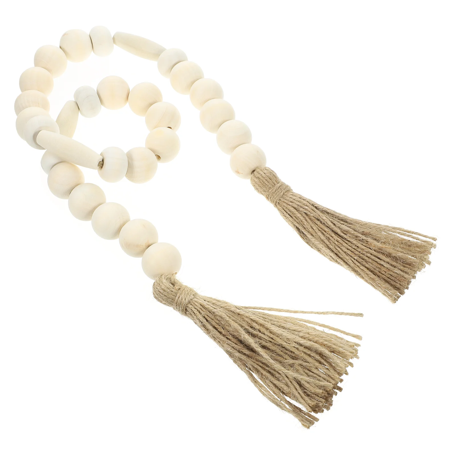 

Garlands Hanging Bead Decors Beading Ornament Ornaments Wooden Beads Wall Tassel
