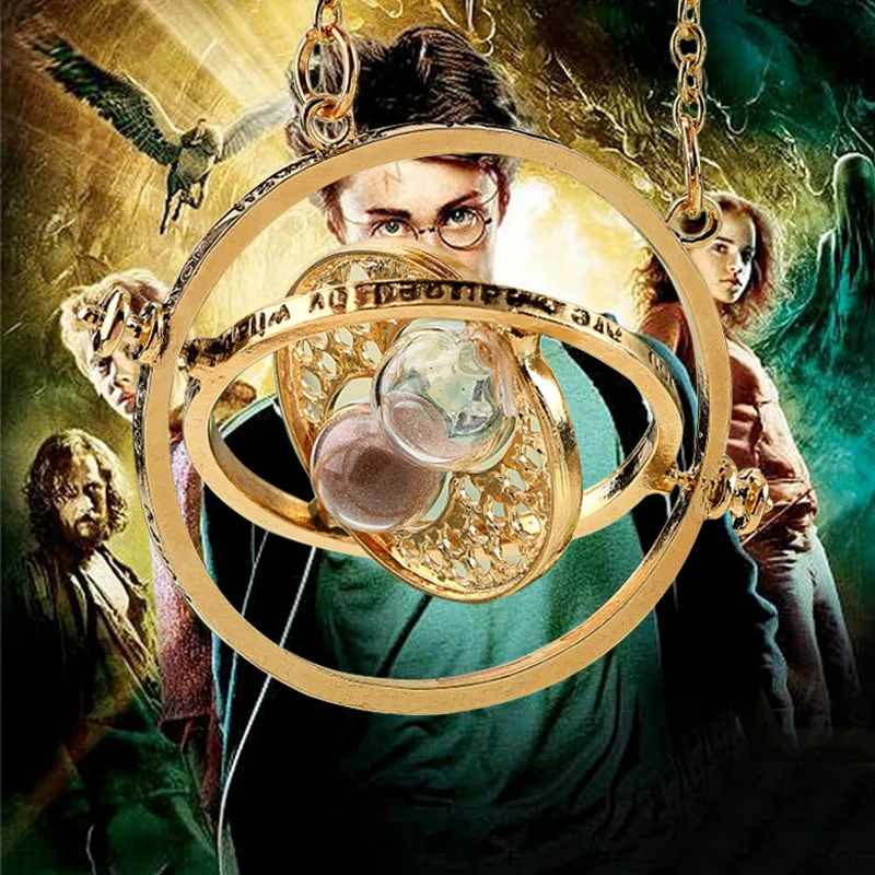 

2021 new wholesale fashion jewelry Porter Time Turner Pendant Necklace hourglass Glass Necklace women's item