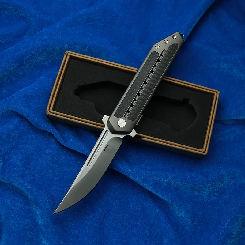 LEMIFSHE Новый TB титановый углеволоконный Марк S35vn шарикоподшипники карманный