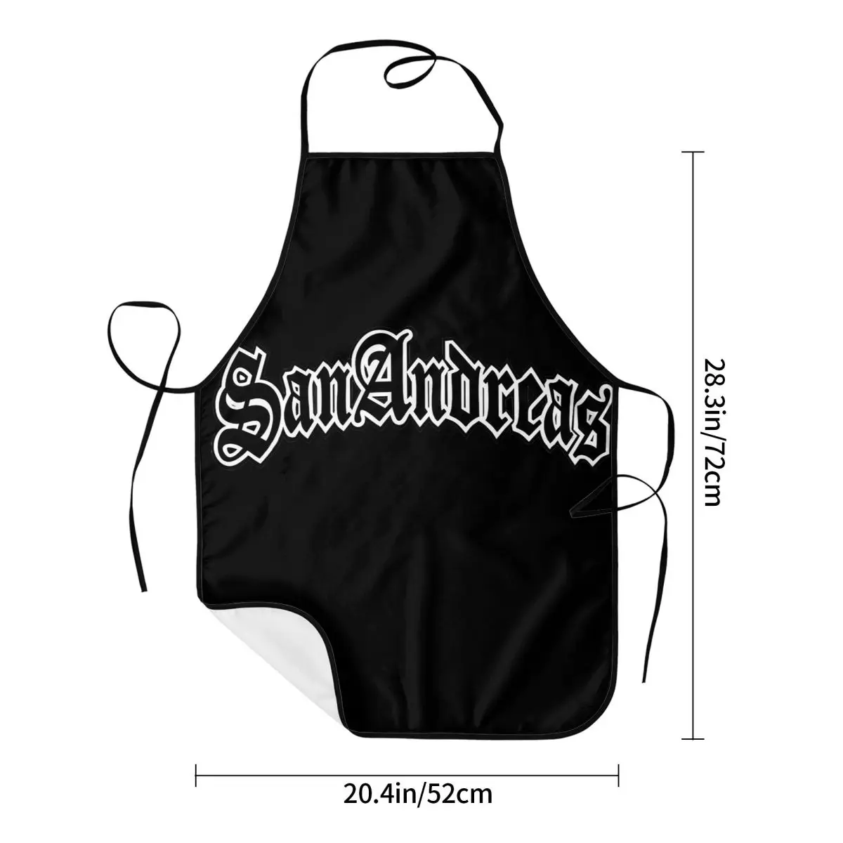 Фото Фартук с логотипом GTA San Andreas Sherm Head для шеф-поваров, для приготовления пищи, выпечки, уборки на кухне, для женщин и мужчин, для рисования №3