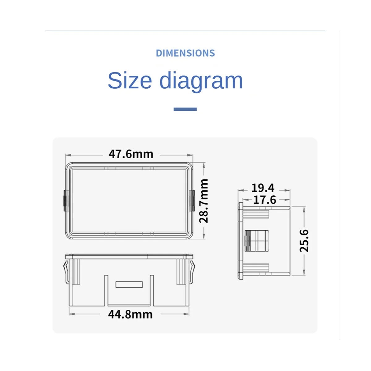 

Battery Charge Level Indicator Lithium Battery Capacity Meter Test Display LED Tester Voltmeter, Ordinary Type DC 8-100V