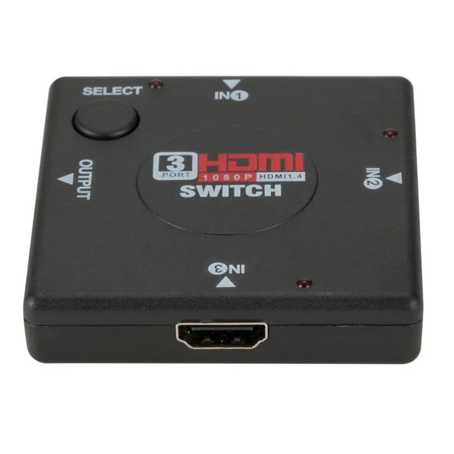 1080P 3 входа 1 выход Mini порта HDMI-совместимый переключатель мама-мама для HDTV видео |