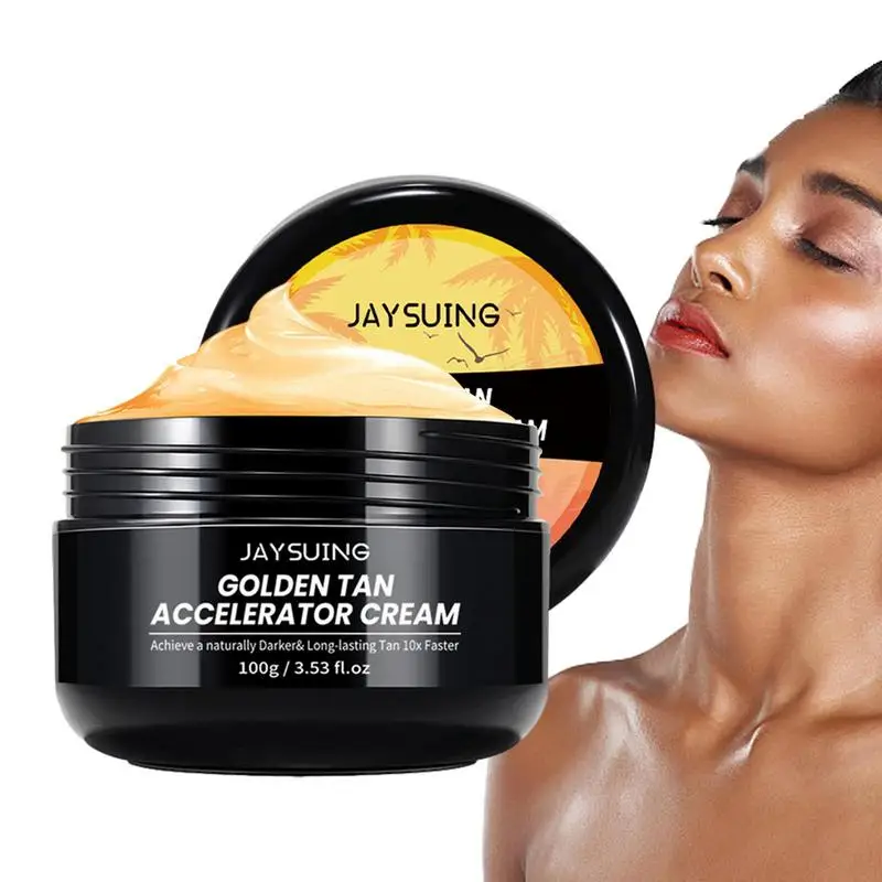 

Beach Tanning Cream Outdoor Indoor Skin Tanning Gel Intensive Powerful Tan-boosting Butter Achieve A Natural Tan Skin 100g