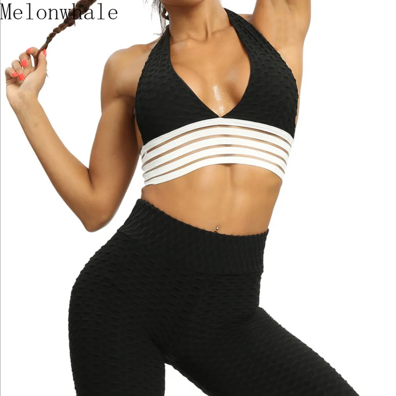 

Melonwhale Super Elasticity Sports Jacquard Yoga Pants Quick Drying Sports Fitness Pants Short Leggings Sportsuit Outfit Sport