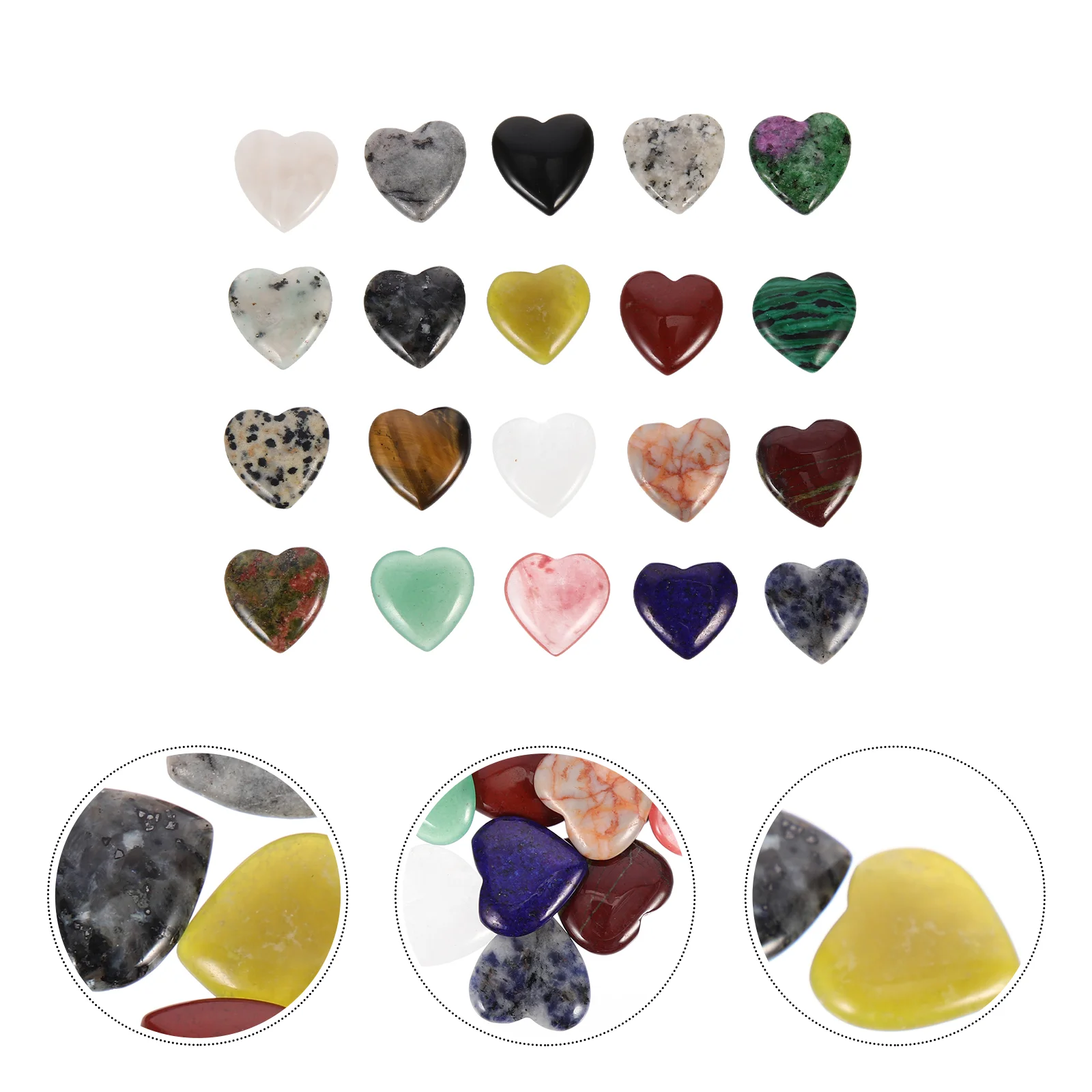 

Heart Stones Crystal Stone Aquarium Shaped Gravel Fish Tank Table Scatter Succulent Pebbles Tumbled Decorative Decorations