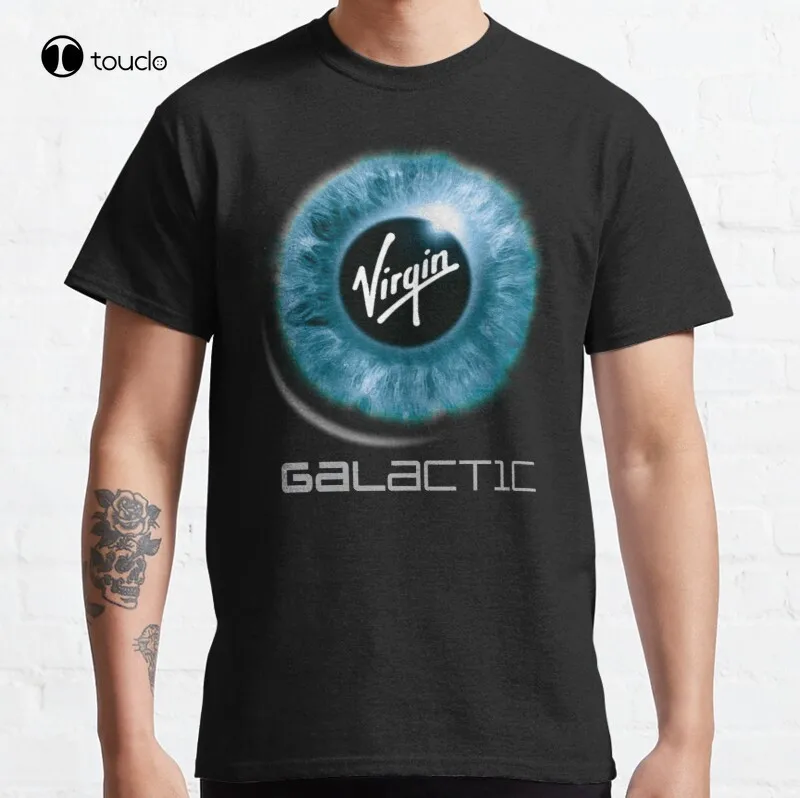 

Новая классическая футболка из хлопка с логотипом девственной Галактики