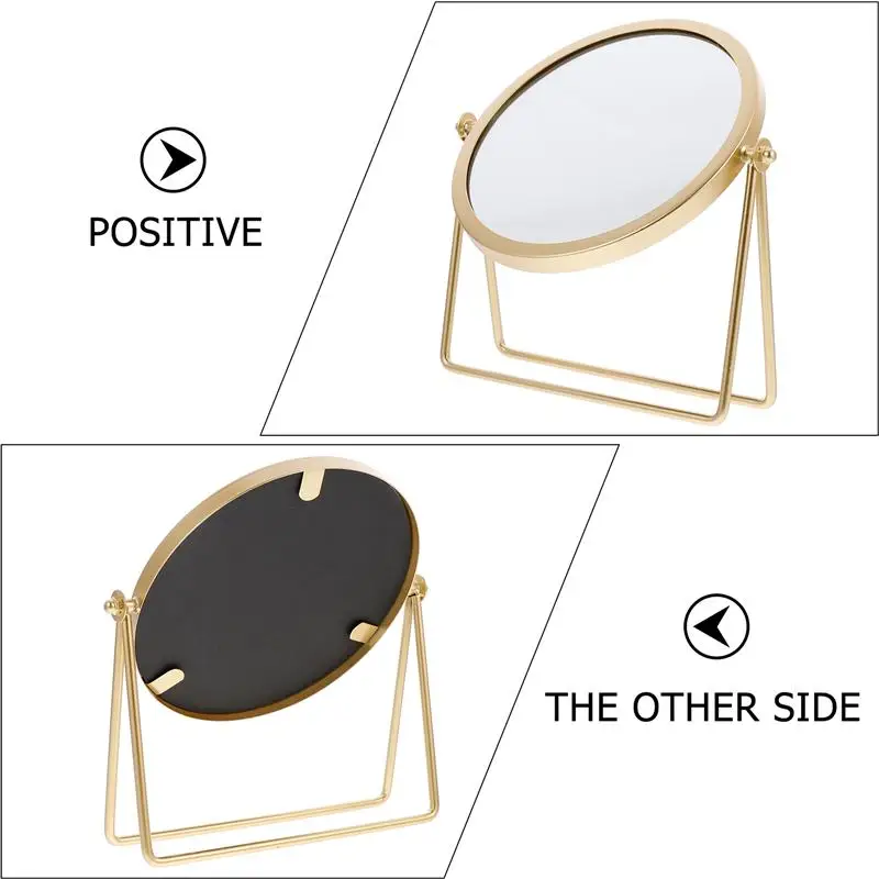 Vanity Makeup Mirror Swivel Round Cosmetic for Table Desk Countertop |