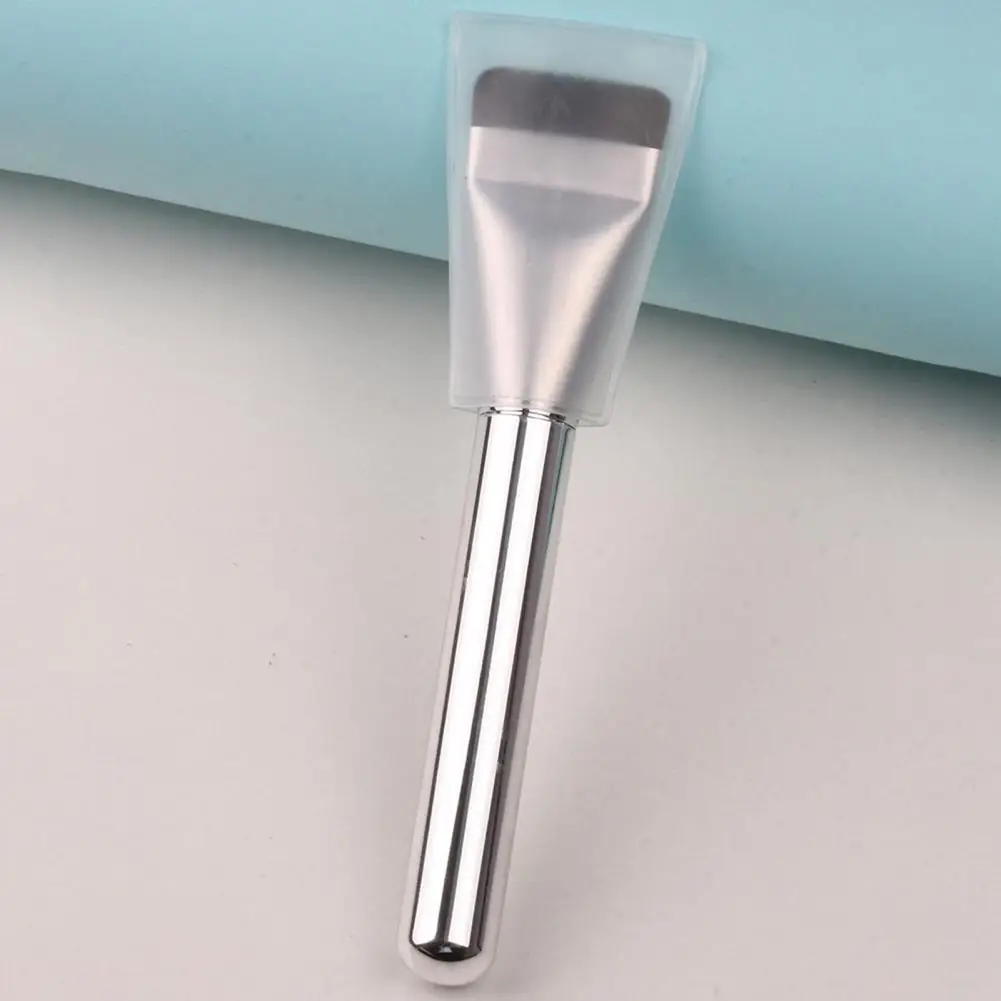 

Ergonomic Design Makeup Brush Set Smooth Application Silver Masque Brush Trace-less Foundation Makeup Brush with for Easy