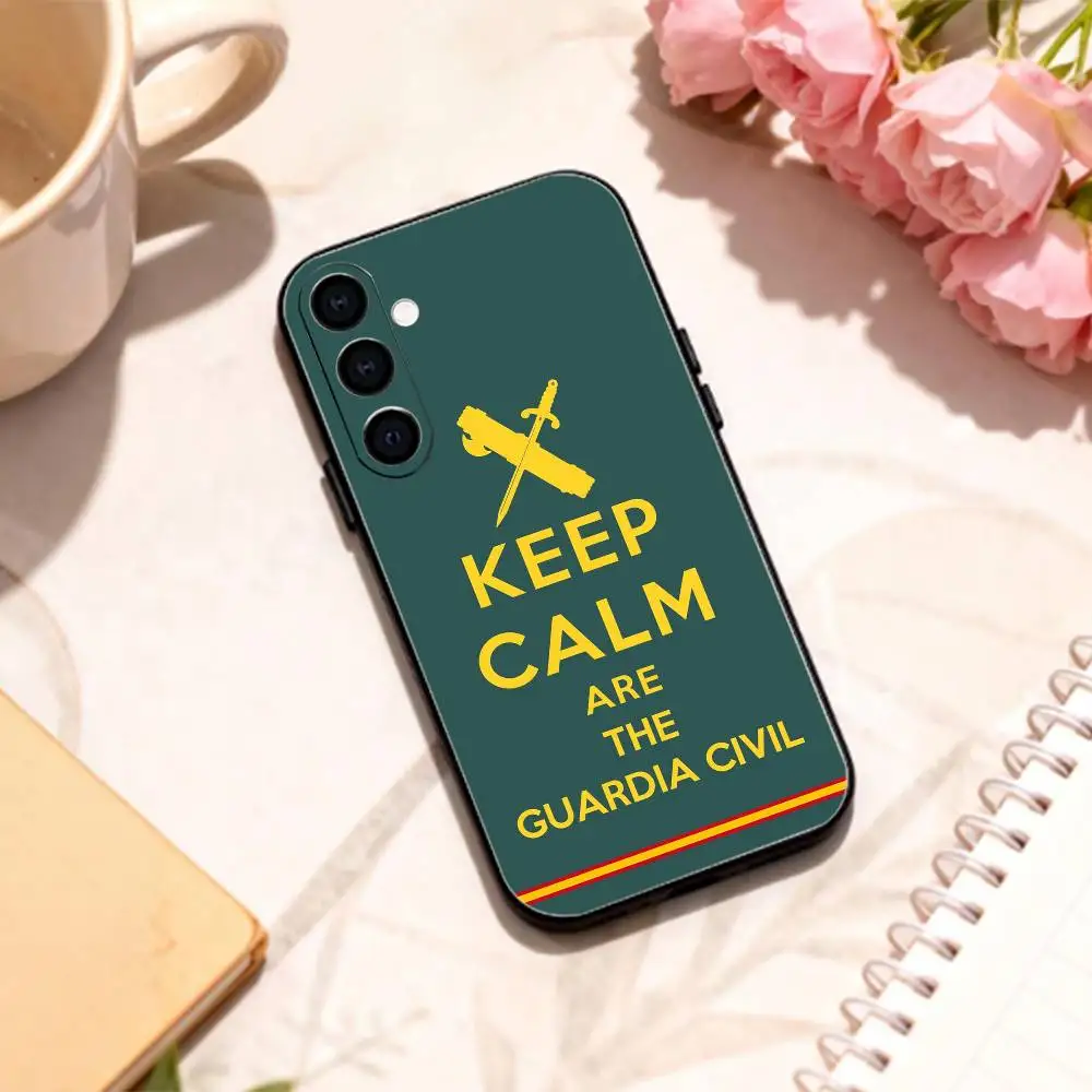 Фото Чехол для телефона S-spanish G-guard C-Civil Emblem для Samsung Galaxy A73, A72, A71, A70, A53, A52, A51 и других моделей, мягкий черный корпус №2