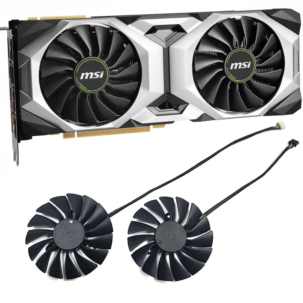 

NEW Original 88MM PLA09215B12H RTX 2080 VENTUS GPU Fan，For MSI RTX 2080、2080Ti、2080 SUPER VENTUS Graphics card cooling fan