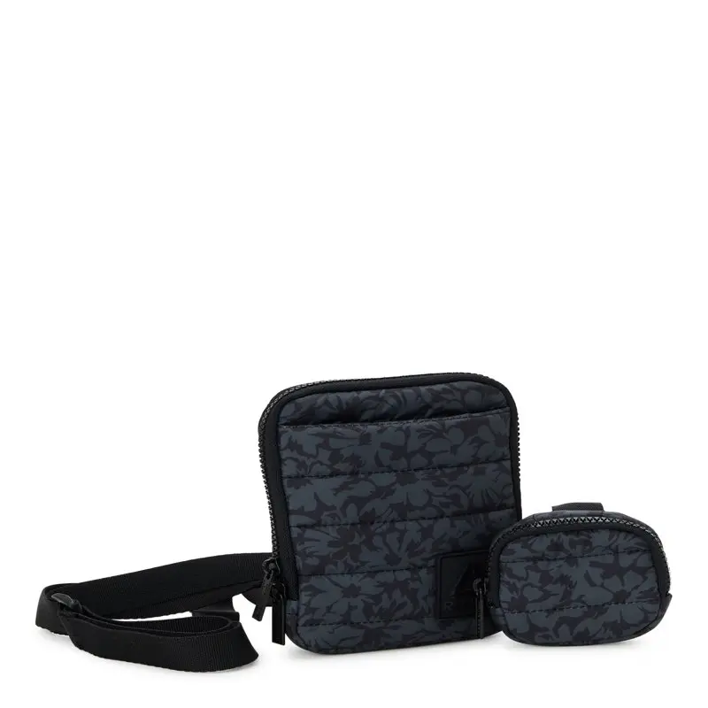 Shiny New Gorgeous  New Gorgeous Women's Eden Quilted Black Shiny Crossbody Bag with Removable Pouch - 155 Characters