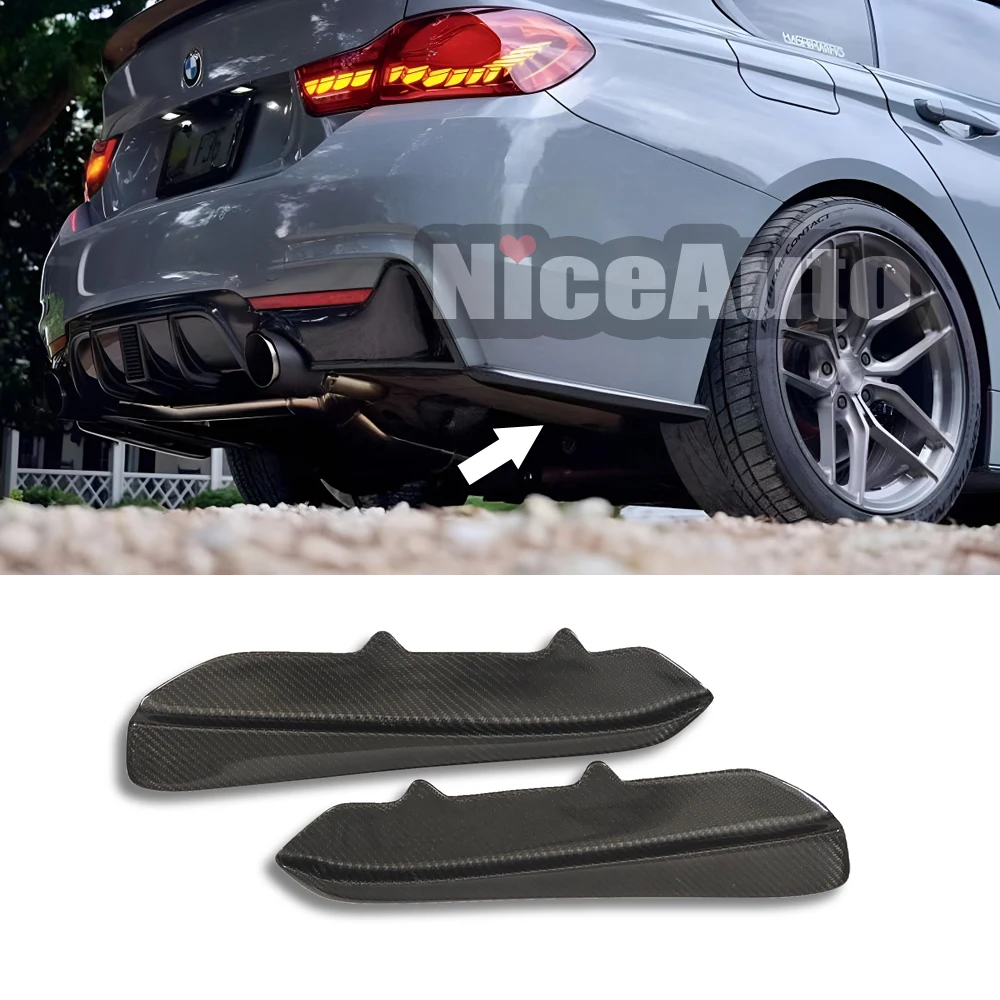 

Стайлинг автомобиля из настоящего углеродного волокна, задний бампер автомобиля, боковой диффузор, фартук для BMW 4 серии 2014-2019 F32 F33 F36 M Tech