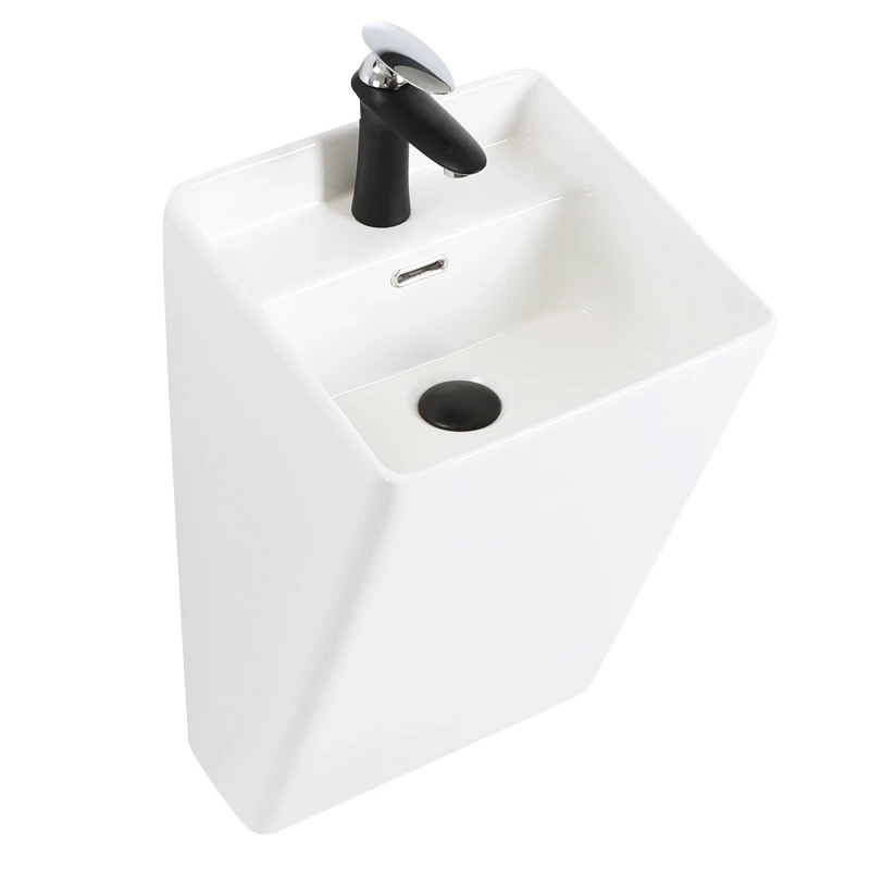 

Керамическая Настенная раковина, встроенная настенная раковина, бытовая умывальник для ванной комнаты в маленькой квартире