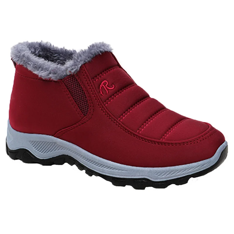 Women's Boots Unisex Winter Shoes Women Waterproof Snow Boots Female Slip On Casual Shoe Plush Footwear Men's Ankle Botas