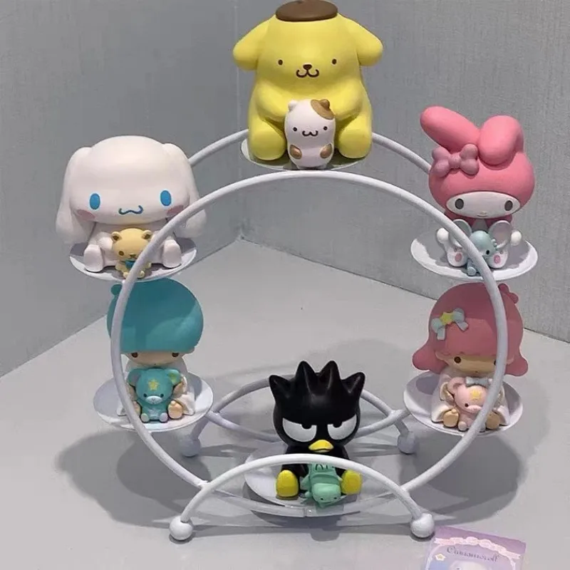 Кабинет для хранения игрушек Ferris Wheel Mystery Box Holder Toy Storage Rack Cabinet Doll Organizer Figure Display Standing Shelf Metal Landscape Stand on.