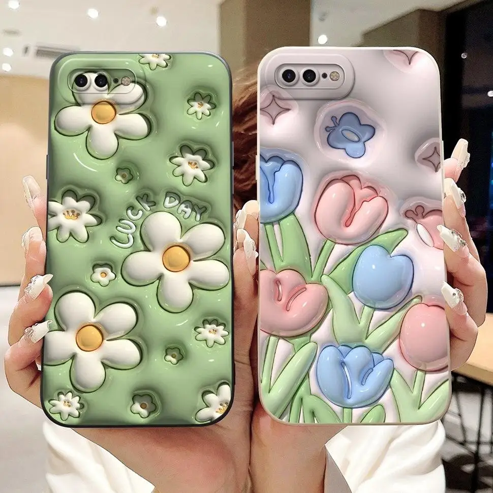 Чехол для iPhone 7 Plus A1661 A1784 Мягкие силиконовые чехлы телефонов с милой пандой Apple IPhone