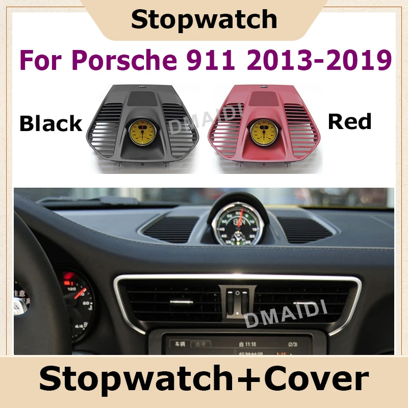 

Car Stopwatch For Porsche 911 2013-2019 Interior Center Dashboard Clock Compass Time Electronic Meter Clock