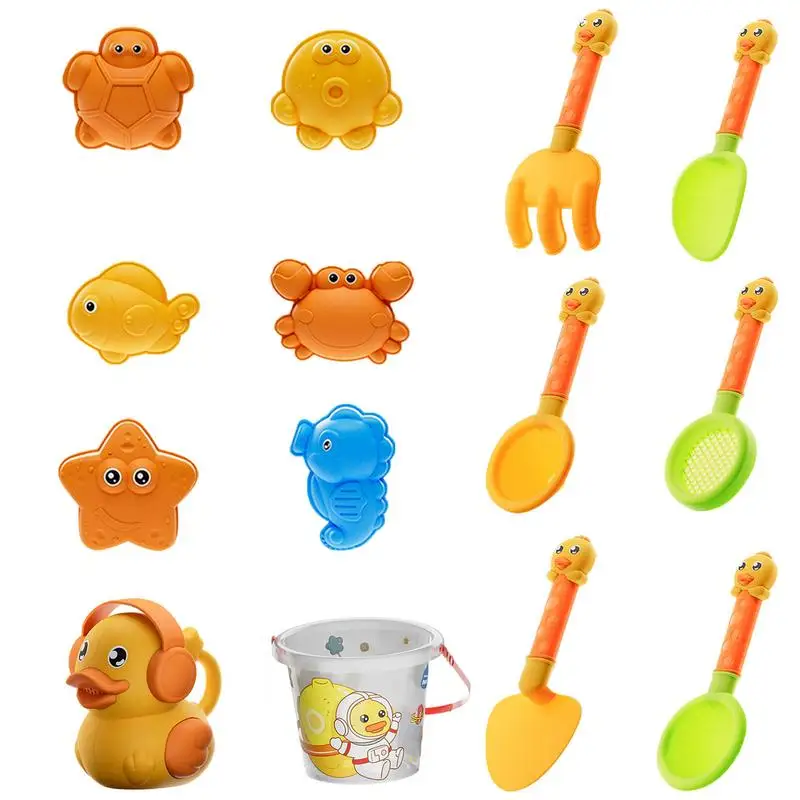 

Beach Toys For Kids 14Pcs Eco-Friendly Sandbox Toy Kit Sandbox Toys For Toddlers For Toddlers Kids Outdoor Indoor Play Gift