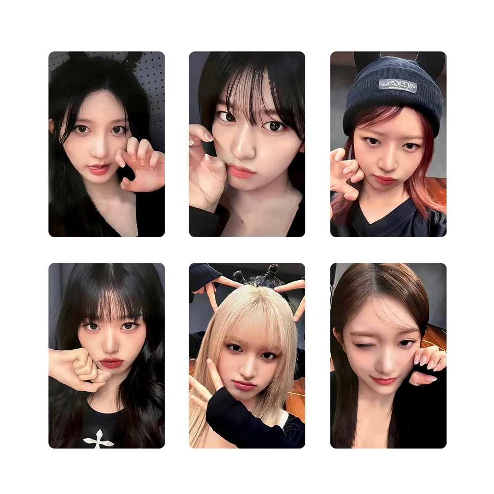 

6 шт./компл., новинка, открытка в стиле K-POP, Ihas MINE, Leeseo Yujin Wonyoung, Лиз Рей, Гаэль, открытка, ломо-карточка, фотография, высококачественный подарок для фанатов