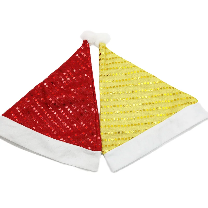 (1 шт./упаковка) Рождественская шляпа блестящее украшение головной убор деда