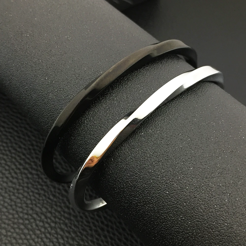 

Personality Twisted C Bangle Bracelet Casual Mobius Cuff Bangles Stainless Steel Unisex Jewelry YP8954