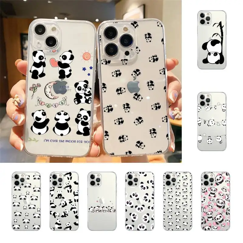 

Cute Cartoon Panda Phone Case For Iphone 7 8 Plus X Xr Xs 11 12 13 Se2020 Mini Mobile Iphones 14 Promax Case