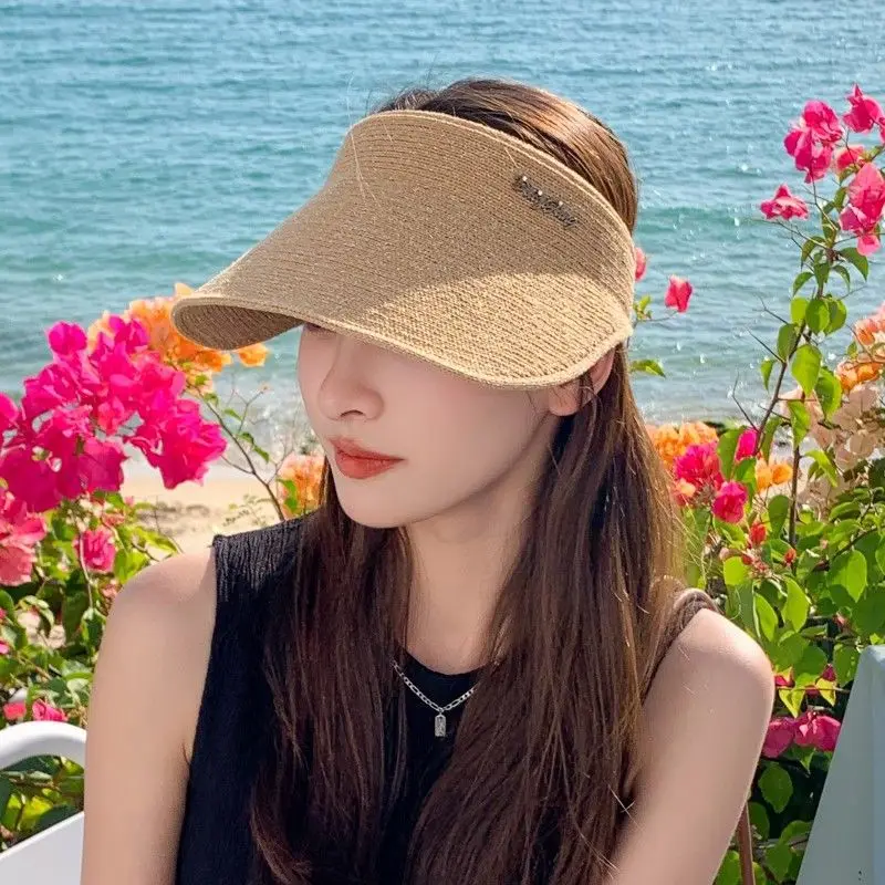 

Sun Protection Visor Hat Women's Outdoor Sports Beach Summer Hat Straw Hat Sun Hat Cycling Sun Hat Tide Peaked Cap