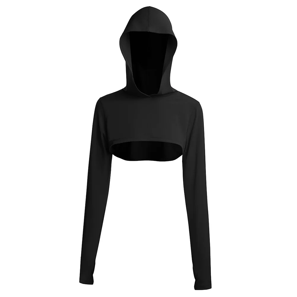 Yoga Suit Cross Back Underwear Hooded Top Three Piece Sports Suit Shapewear  Body Shapers Women