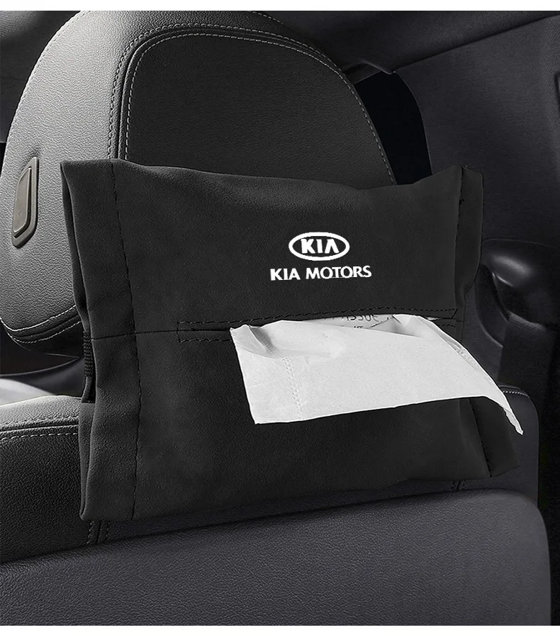 Замшевая Автомобильная салфетка крышка бумажная коробка для хранения KIA K2 K3 KX3 K5