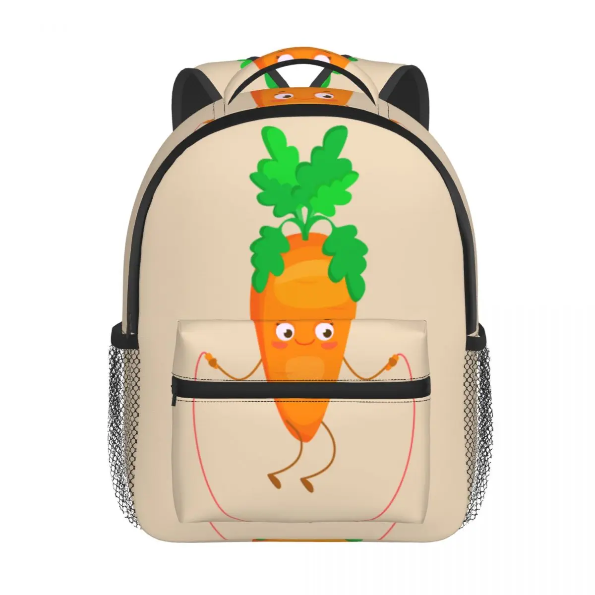Active Cartoon Carrot Baby Backpack Kindergarten Schoolbag Kids Children School Bag