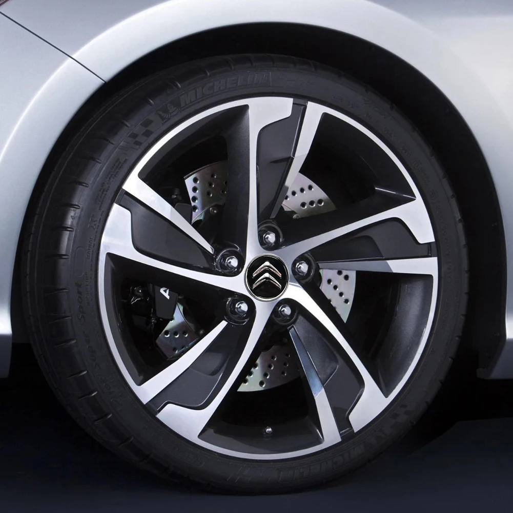 Черные Чехлы На Ступицы Колес Для Citroen C1 C3 C4 DS3 — Аксессуары Центральных Запасных