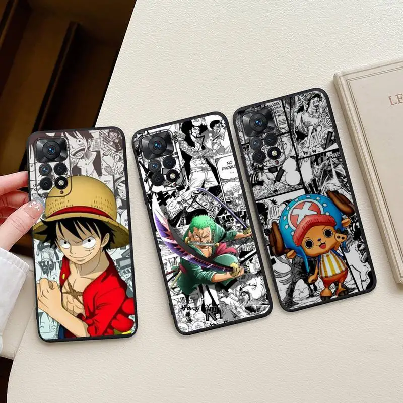 

Anime Comics One Piece Luffy Roronoa Zoro Phone Case For Redmi Note 11E 11S 11 10 9 Pro 9A K20 K30 K40 Soft Silicone Cover