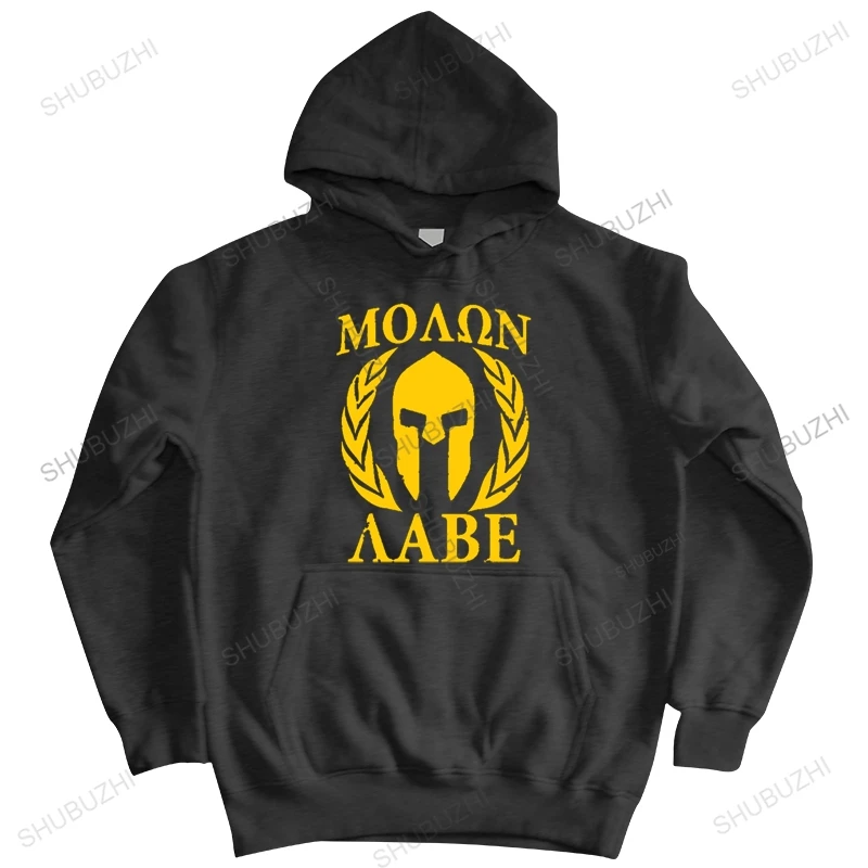 Мужское мужское повседневное зимнее пальто molon labe spartan manica corta в хлопковой