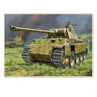 tank war vintage ww ii ger wehrmacht panzer weapon poster retro wall art decorative painting war military poster wall sticker