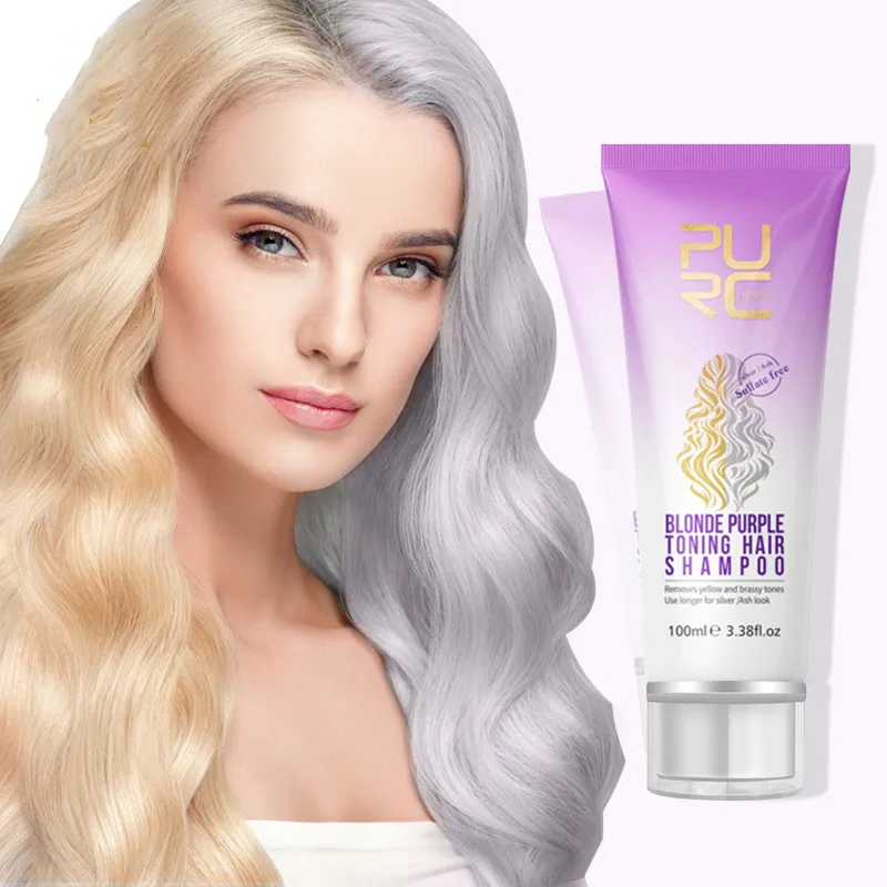 Protect Color Repair Soften Moisturize Purple Shampoo Removes Yellow for Silver Ash Purple Hair Shampoo Professional Hair Care