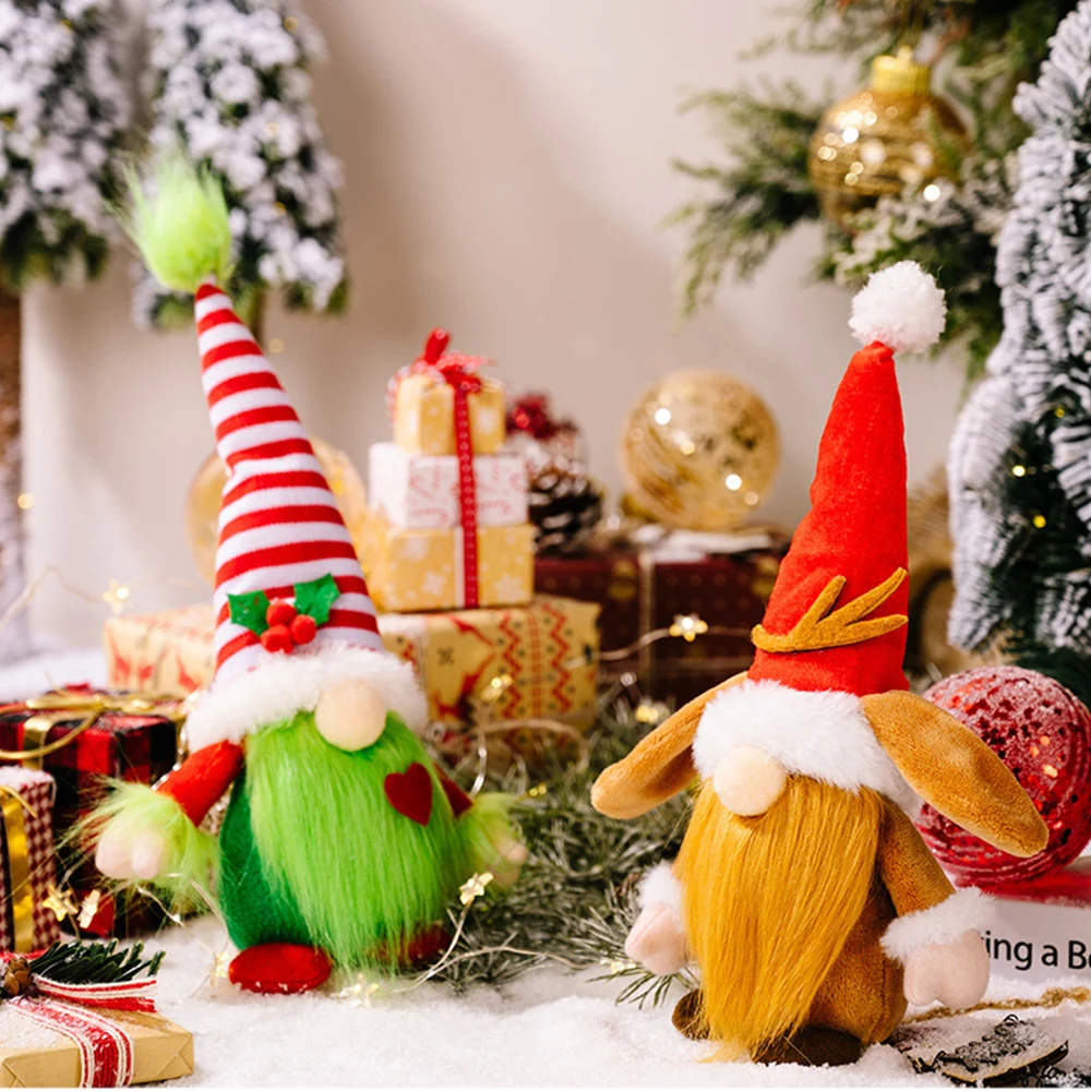 

Christmas Gnomes Decorations Scandinavian Fluffy Gnomes for Desktop Ornaments Swedish Gnomes Christmas Gnomes Home