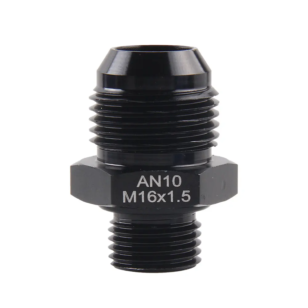 

Male -10AN 10 An Flare to M16x1.5(mm) Metric straight fitting AN10 To M16 *1.5 Port. Adapter