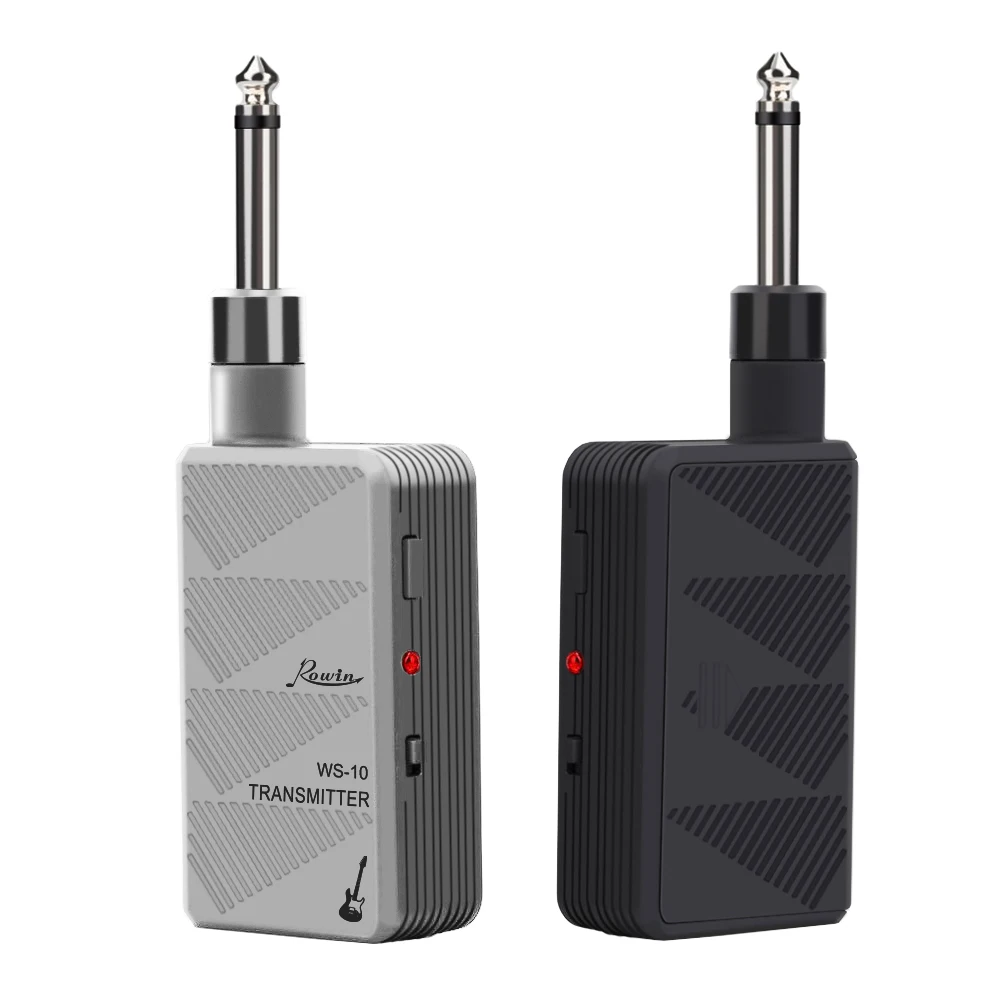 Rowin WS-10 Guitar Wireless System Transmitter Receiver Wireless System Transmission With Rechargeable Battery