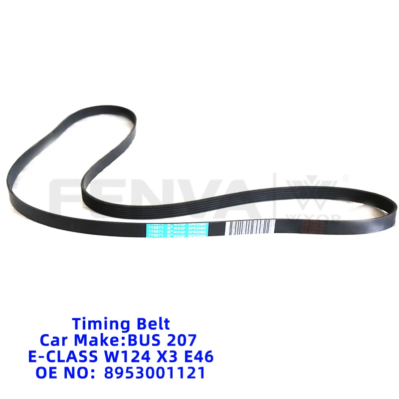 

Timing Belt 6PK2080 6PK2087 6PK2075 9936690950 9936620950 for BUS 207 E-CLASS W124 X3 E46