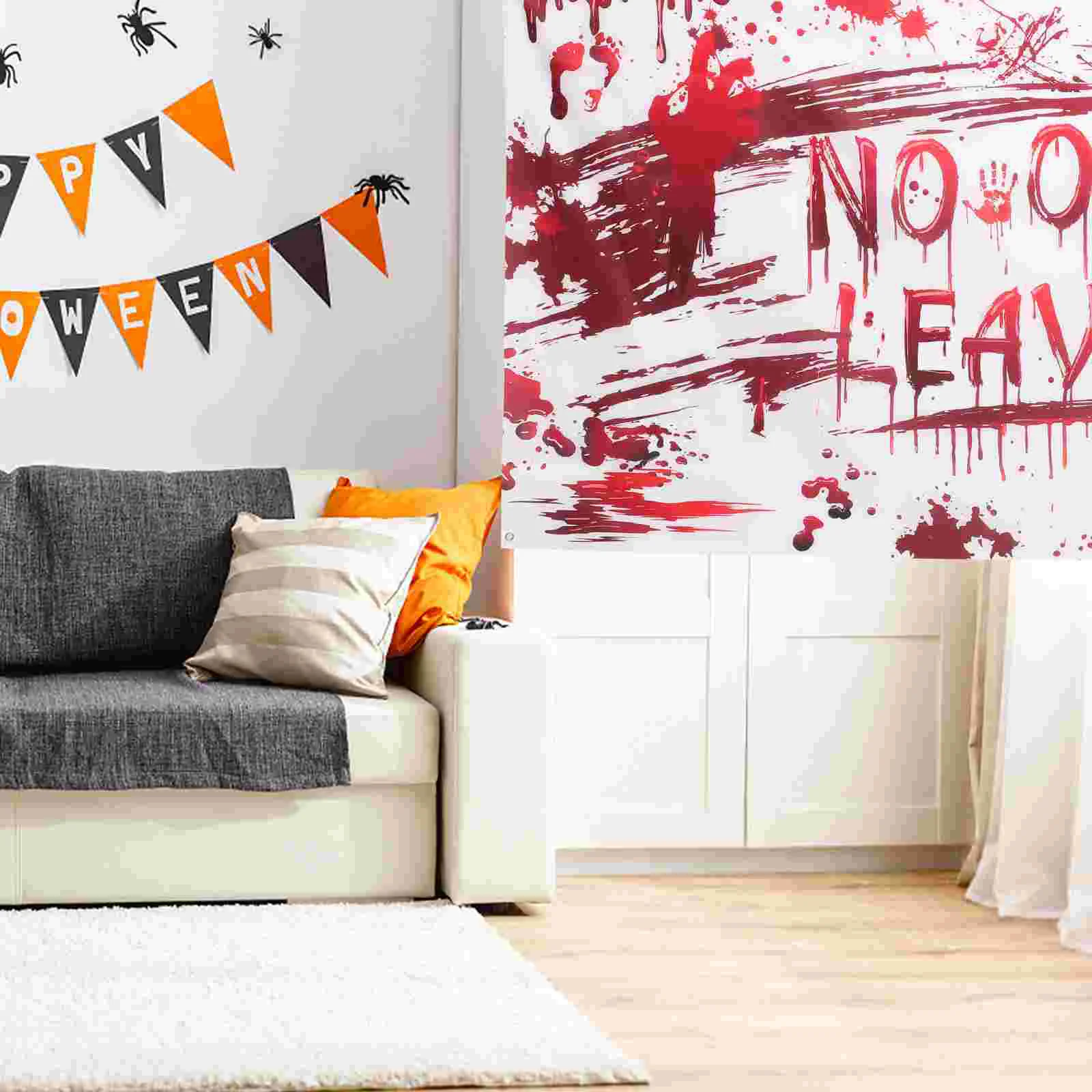 

Backdrop Hanging Haunted House Curtain Decor Bloody Curtain Horror Curtain