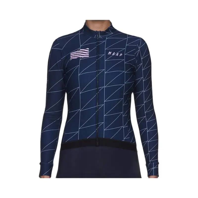 

Pro Team MAAP Long sleeve Women's Cycling Jersey MTB Bike Clothing Ropa Ciclismo Racing Long Sleeve bicycle Top Maillot Shirt