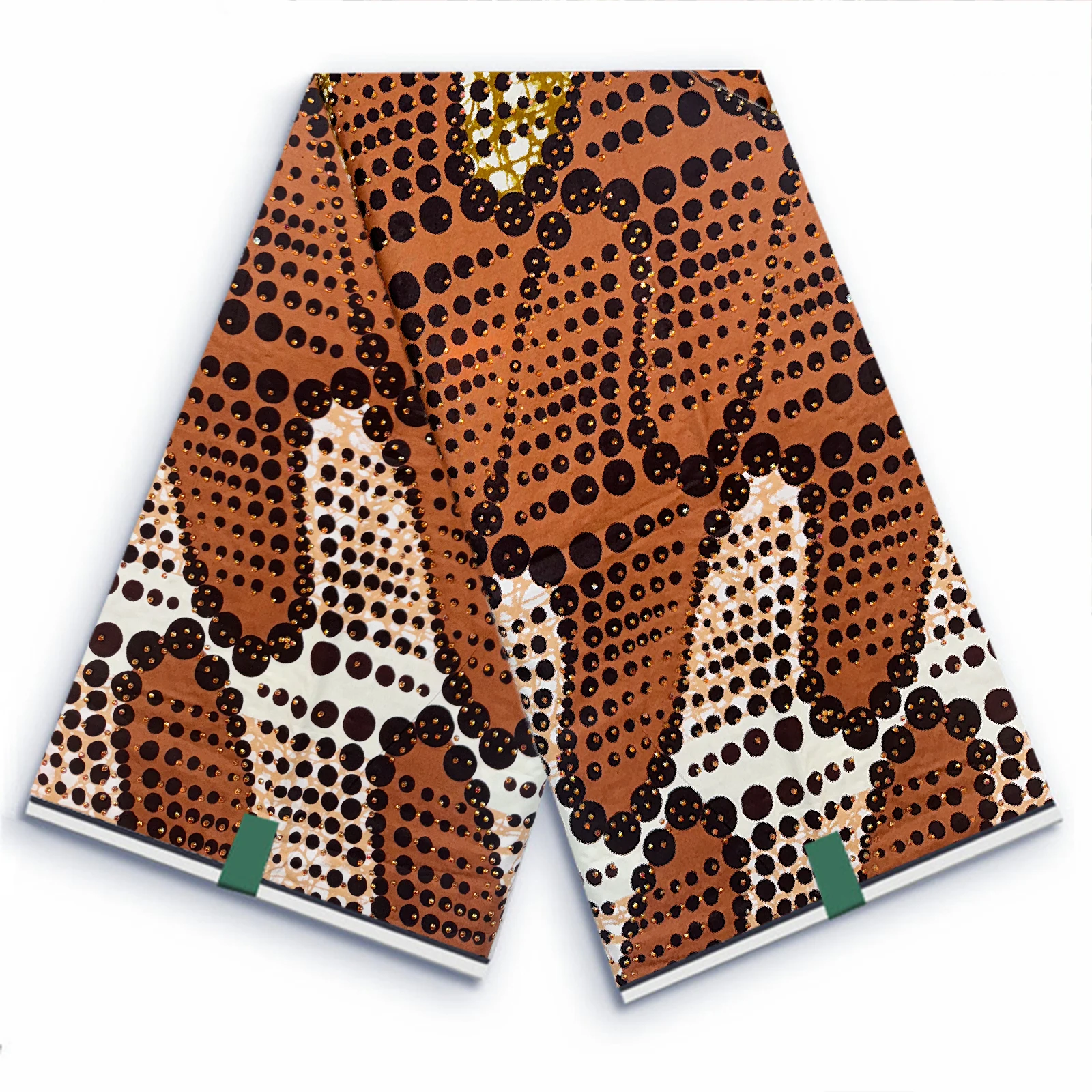 Высококачественная африканская ткань со стразами дизайн 100% хлопок воск Анкара