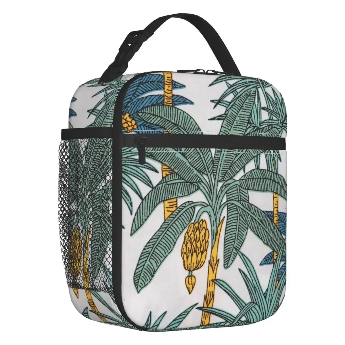 

Теплоизолированные сумки для обеда с пальмами и банановыми деревьями, Женская многоразовая сумка для обеда, для кемпинга на открытом воздухе, путешествий, женская сумка