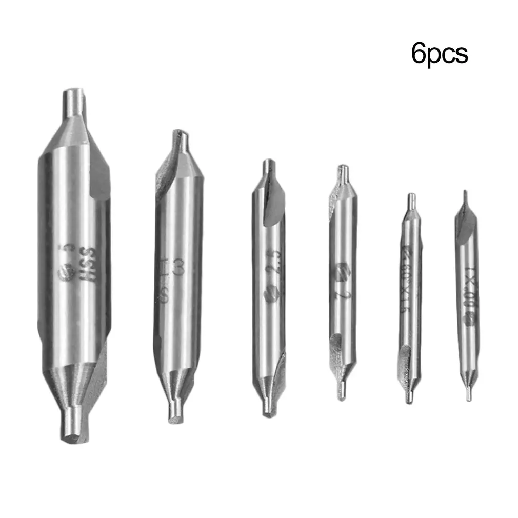

6pcs HSS Drill Bit Tap 1mm 1.5mm 2mm 2.5mm 3mm 4mm 5mm Centre Drill High Speed Steel A-Type Thread Spiral Screw