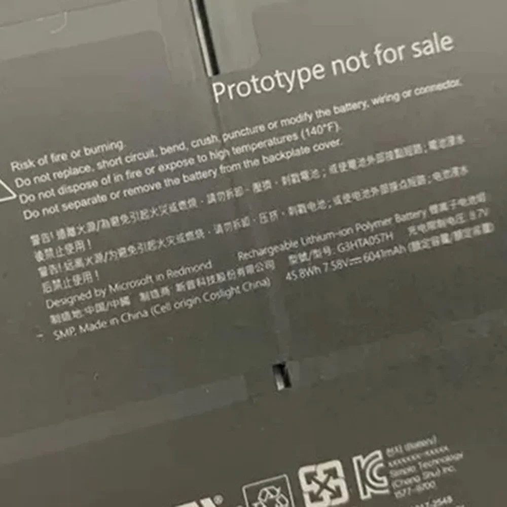 Оригинальный G3HTA057H G3HTA052H 7 58 В 6041 мАч 45 8 Втч DYNT02 аккумулятор для ноутбука Microsoft Surface