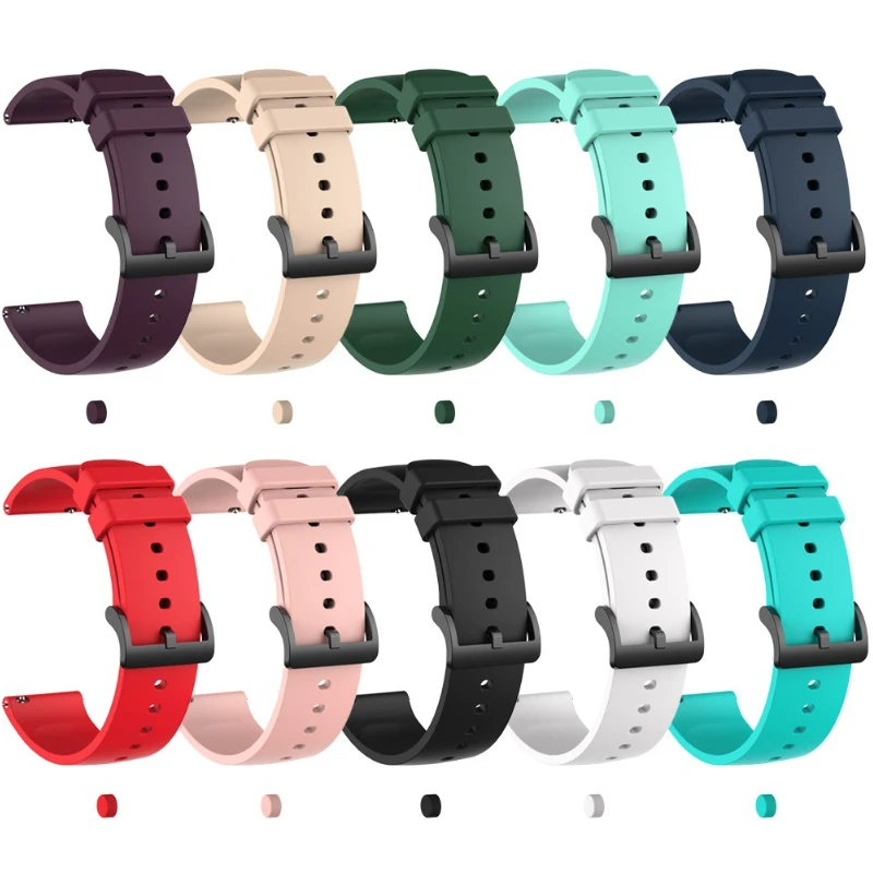 For Huami Amazfit Bip U Pro Watch Band Straps For Amazfit Bip S/GTS 3 2 2e/GTS2 Mini Silicone Wrist Strap 20mm Bracelet Correa