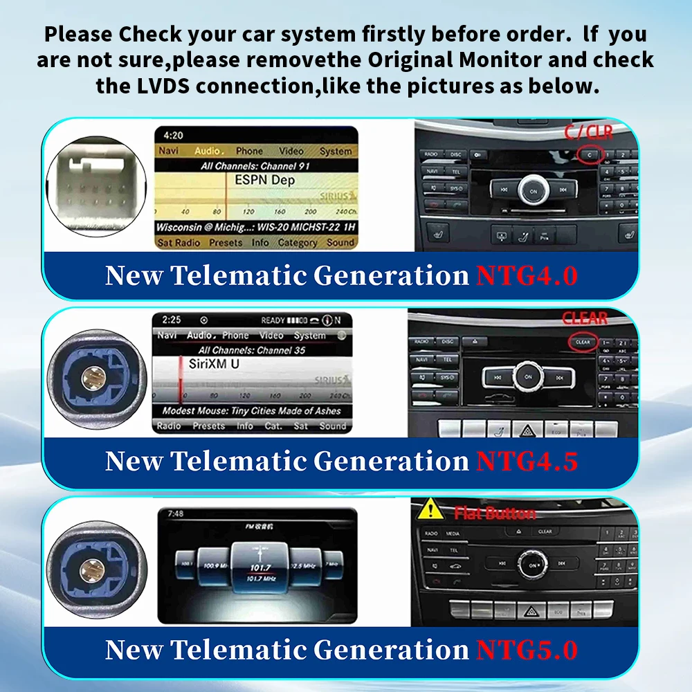 Автомобильный мультимедийный плеер Магнитола на Android 14 с GPS для Mercedes Ben M Class W166 ML250